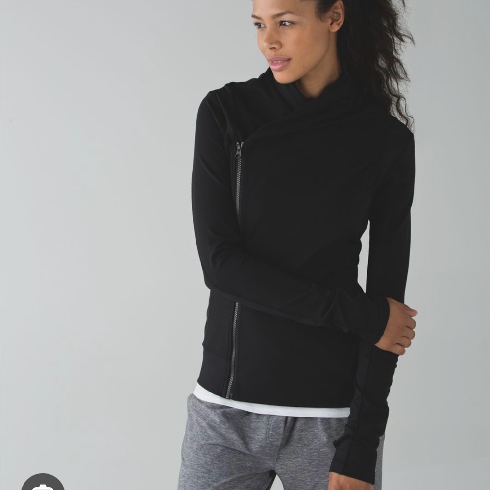 Lululemon Bhakti Yoga Jacket - Black Women's Zip Up Sweater